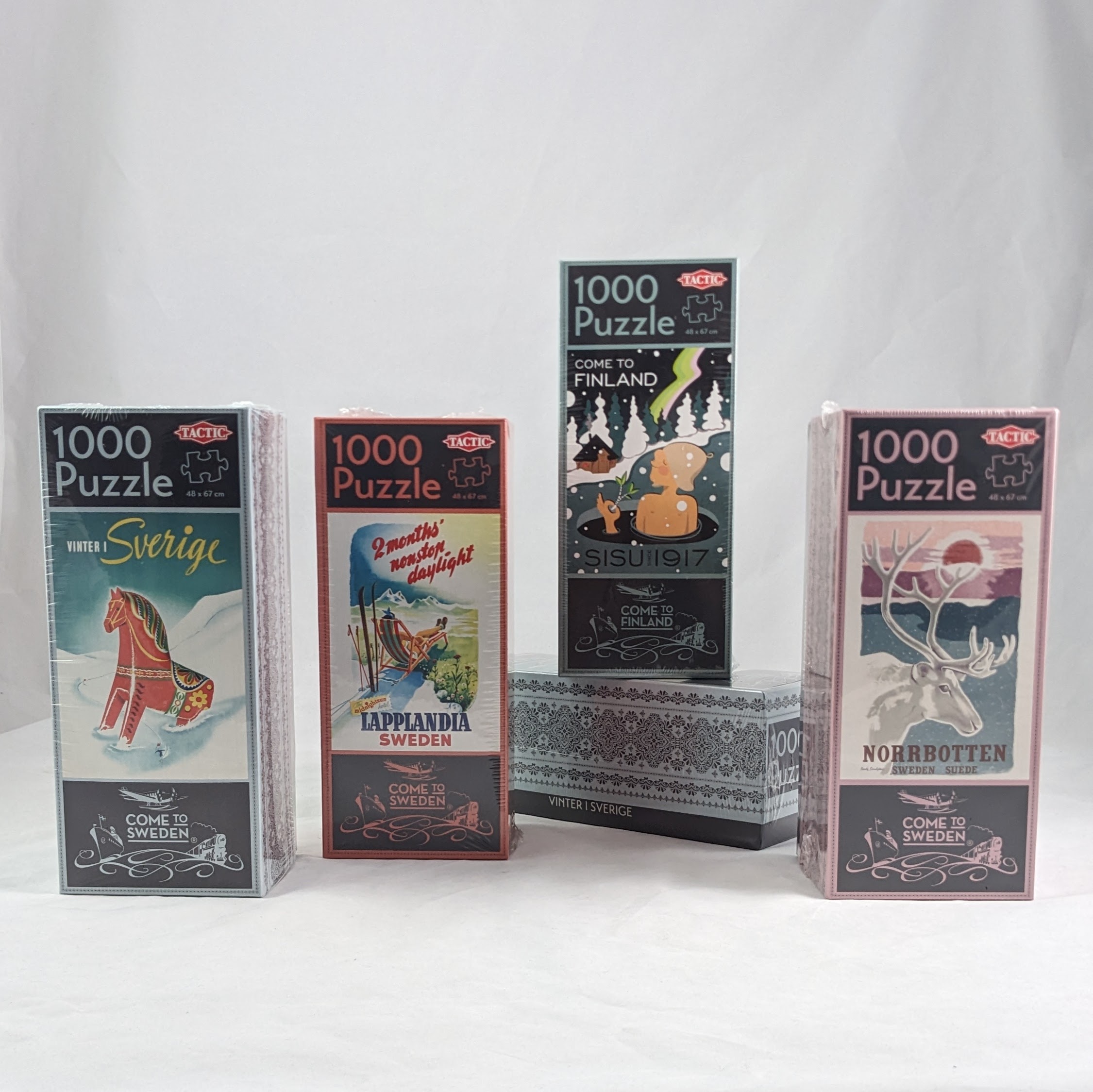 Come to Sweden vintage artwork puzzles