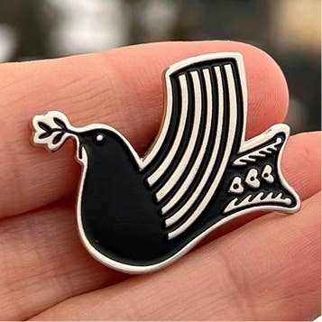Nordic Peace Dove Enamel Pin