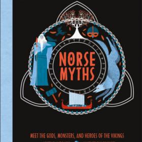 Book cover with title inside a circle of mythological images.