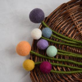 Felted Flower Ball