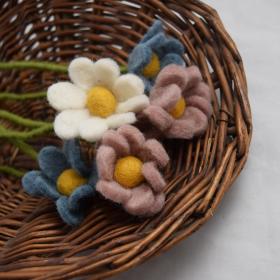 Felted Anemone Flower