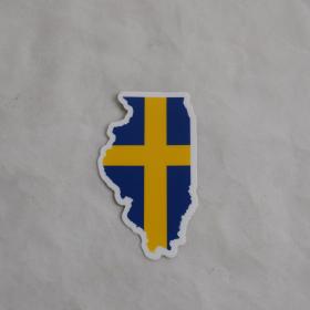 Swedish Illinois Sticker