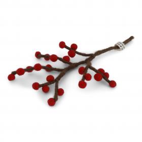 Brown Branch w/Bright Red Berries
